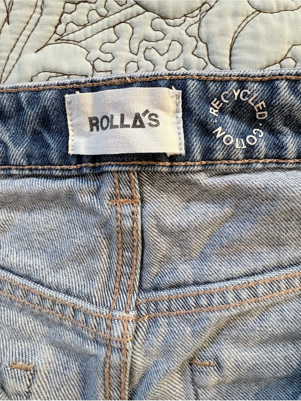 ROLLA'S Light Blue Wide Leg Jeans - Picture 9 of 11